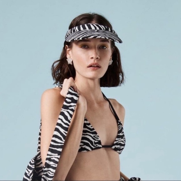 LELE SADOUGHI X SOLID AND STRIPED KNOTTED HEADBAND BLACK WHITE ZEBRA STRIPE NWOT main image 6